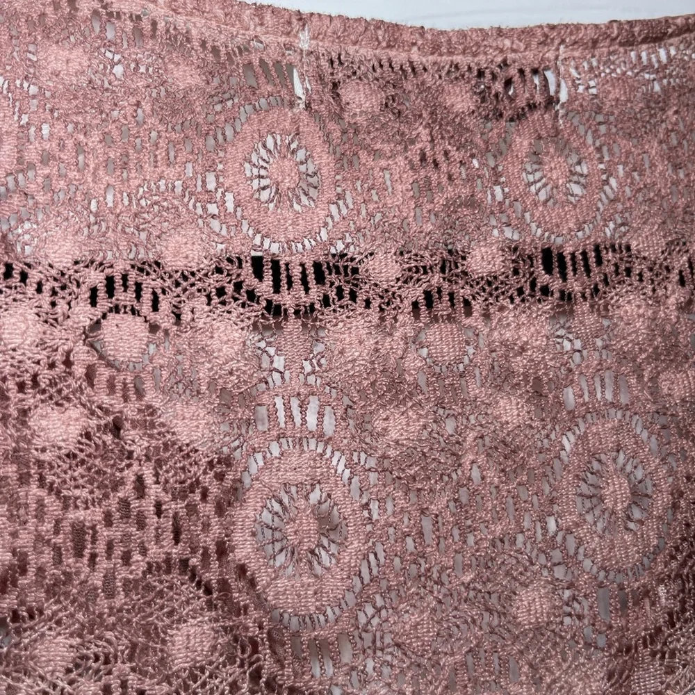 Knox Rose Boho Lace Long Sleeve Blouse Flowy Peasant Top Women’s Size Medium - Picture 9 of 11